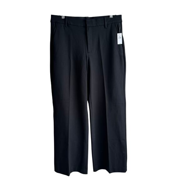 Gap High Rise Double Knit Wide-Leg Pants Black L - Picture 4 of 13